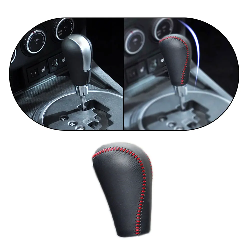 Автомобильный чехол из искусственной кожи для Mazda 6 2009-2012 Mazda 3 2010 Mazda Axela 2010 Чехол для рычага переключения передач рычаг переключения передач