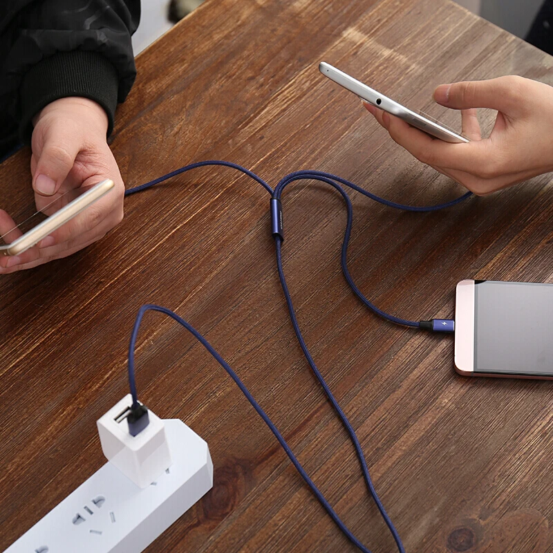 3 в 1 кабель USB C Micro 0 удлинитель Быстрая зарядка с iphone type для Chromebook samsung Dex xiaomi