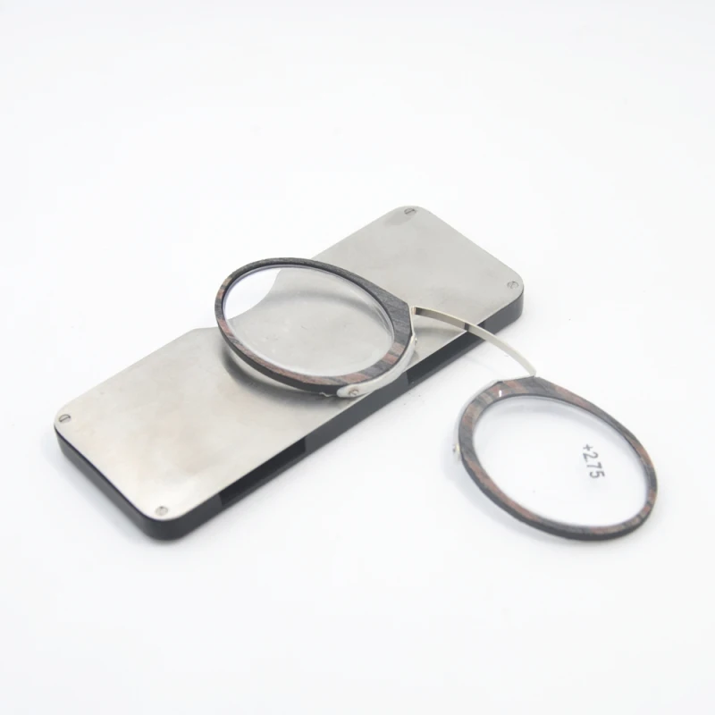 Набор из 2 предметов деревянные полосатые очки для чтения в стиле SOS Pince Nez yr8209