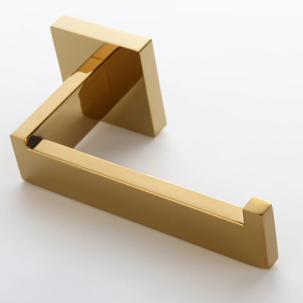 Держатель для туалетной бумаги Leyden с золотым покрытием из нержавеющей стали 304