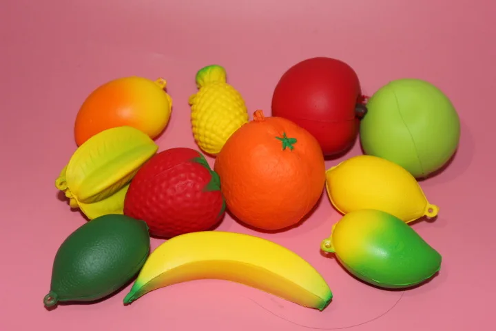 72 шт. смешанные кавайные мягкие милые фрукты медленно растут игрушки 12 видов