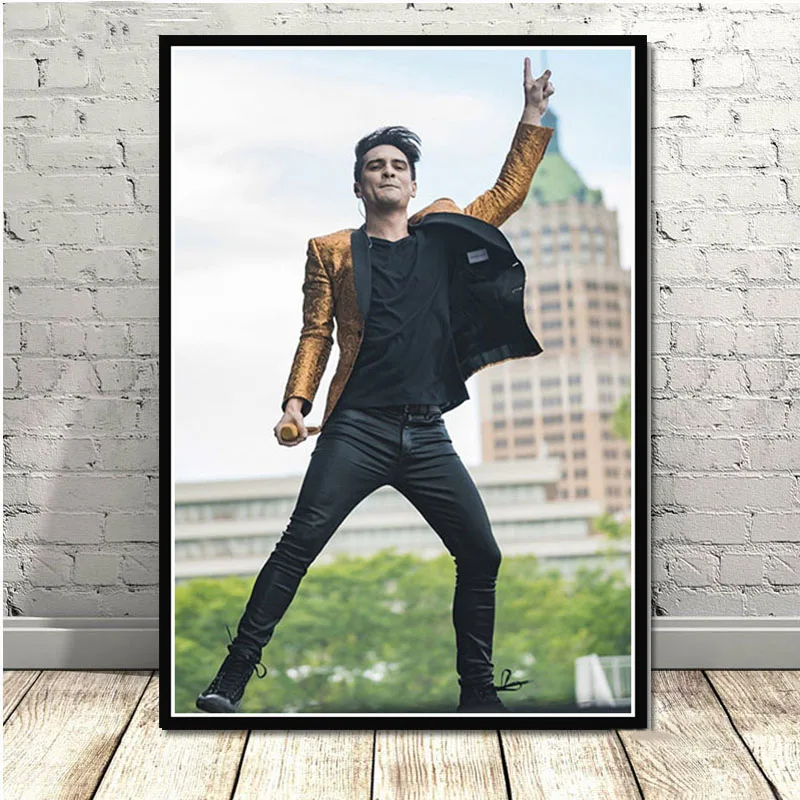 New Brendon Urie Panic at the Disco Pop Star Art Poster Canvas Painting Wall Picture Home Decor Posters and Prints - Цвет: 0009