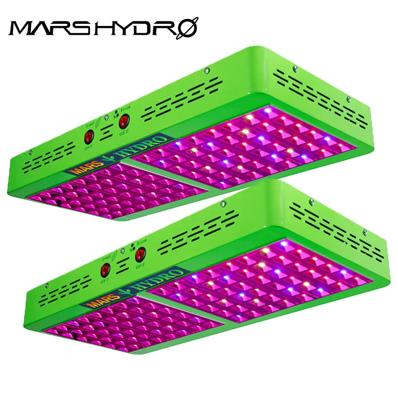 2 шт. отражатель MarsHydro 600 Вт Led Grow Light переключаемый полный спектр для цветения/veg