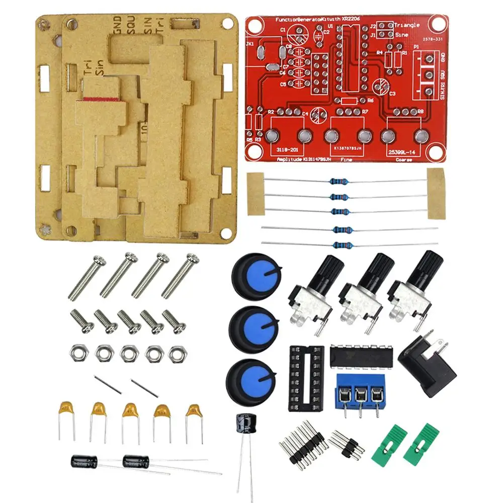 XR2206 функциональный генератор сигналов DIY Kit синусоидальный треугольник