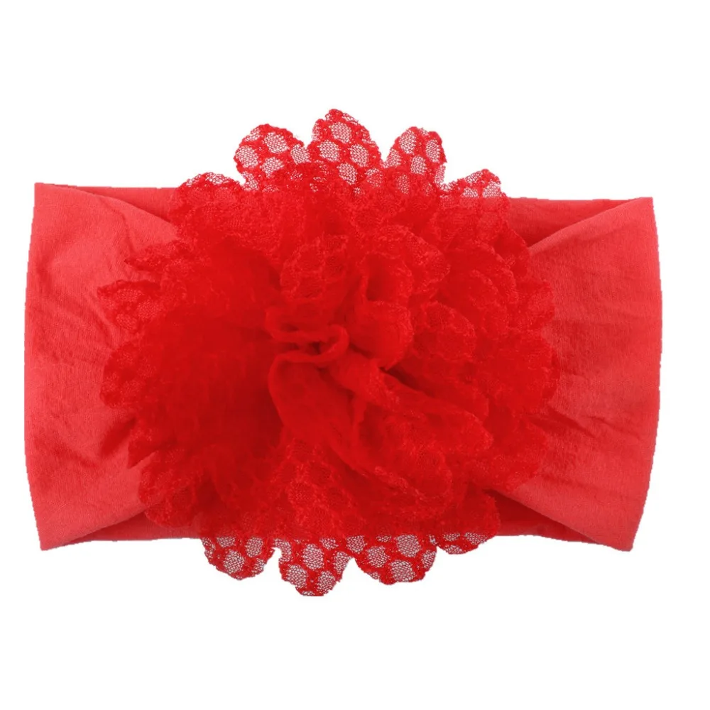 Детские повязки на голову шифоновые с цветами нейлоновые повязка для