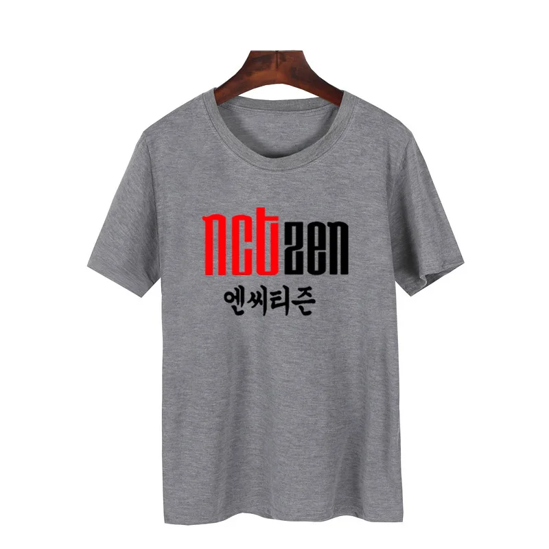 K-Pop NctZen Футболка женская Стильная хлопковая с коротким рукавом Kpop Merch Nct 127 Taeyong