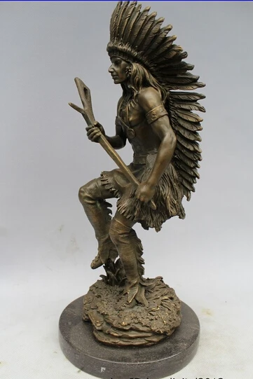 Оптовая продажа фабрики 13 &quotWestern Art Скульптура Чистый Бронзовый Мраморный