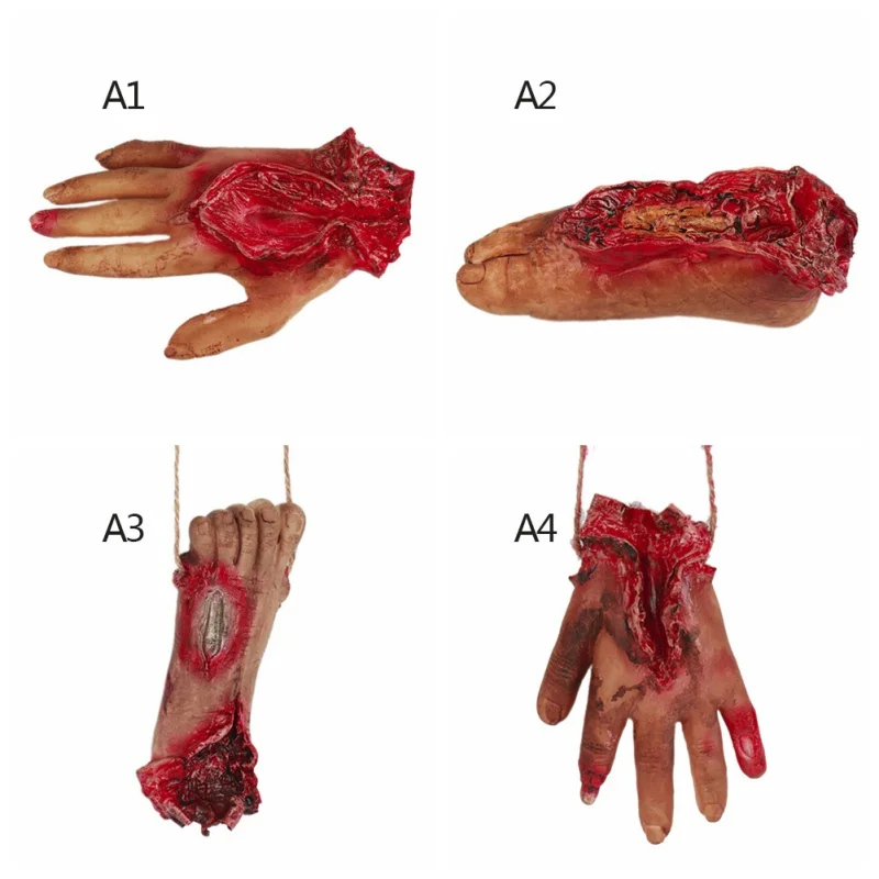 Сломанные руки и ноги Разорванные Хэллоуин украшения страшные отрезаны Кровавые