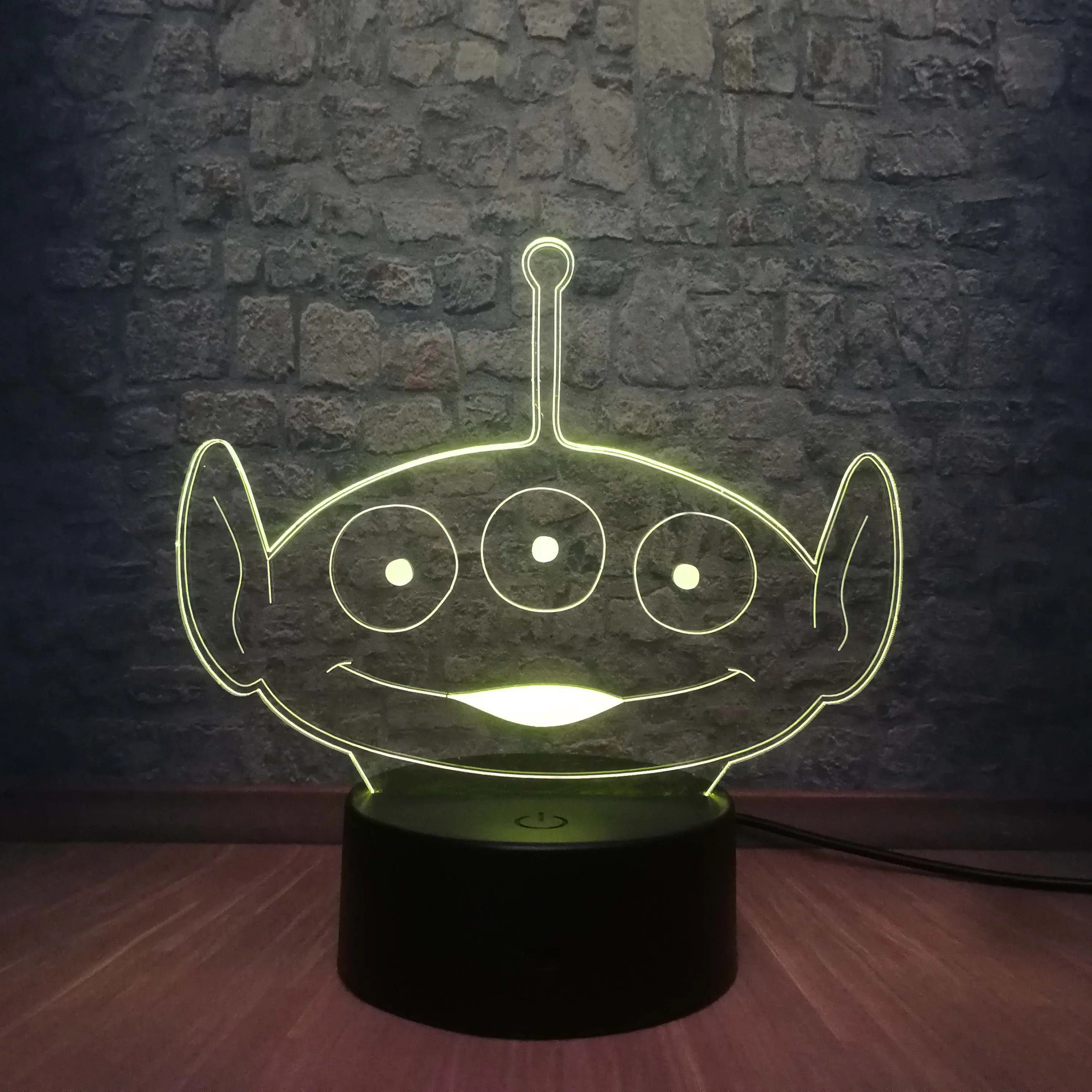 Милая игрушка история инопланетяне 3D Светодиодная лампа USB зарядка Подростковая
