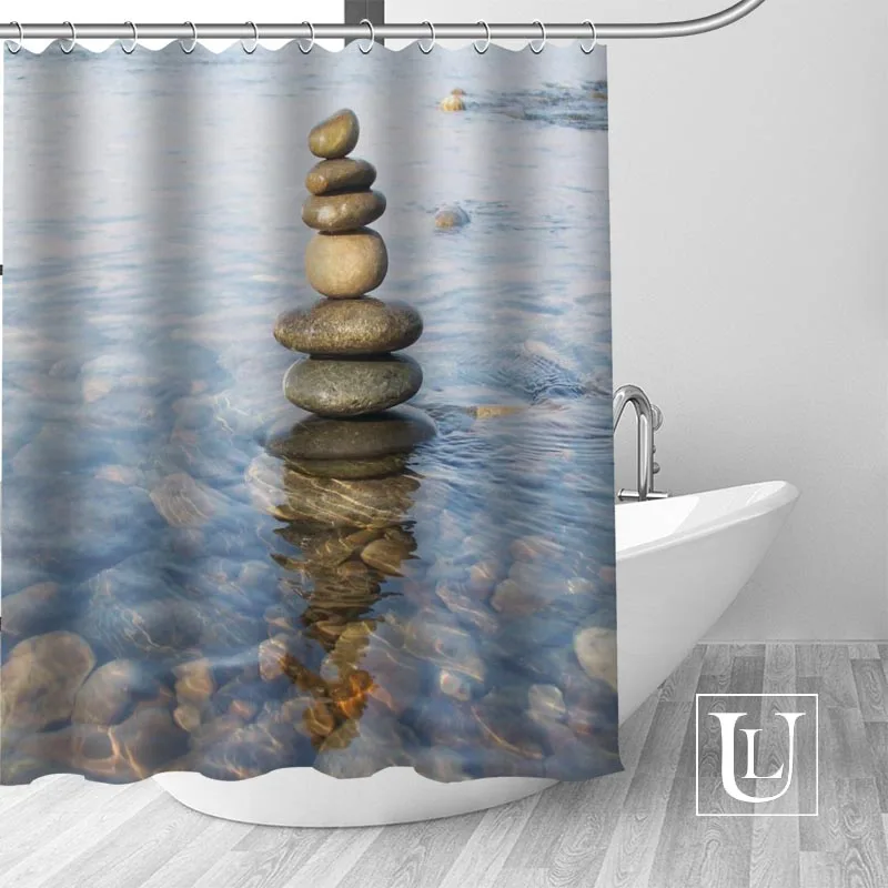 

Custom Stone Tower Curtain Fabric Modern Shower Curtain bathroom beautiful Curtains Bath decor Polyester Cloth Waterproof