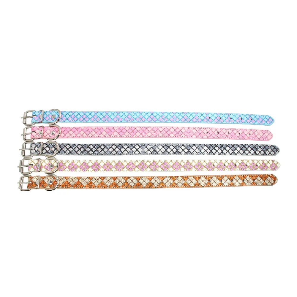 5 штук в партии Bling Pet Puppy сепаратистских металлической пряжкой кошка воротник регулируемый котенок воротник для маленького питомца
