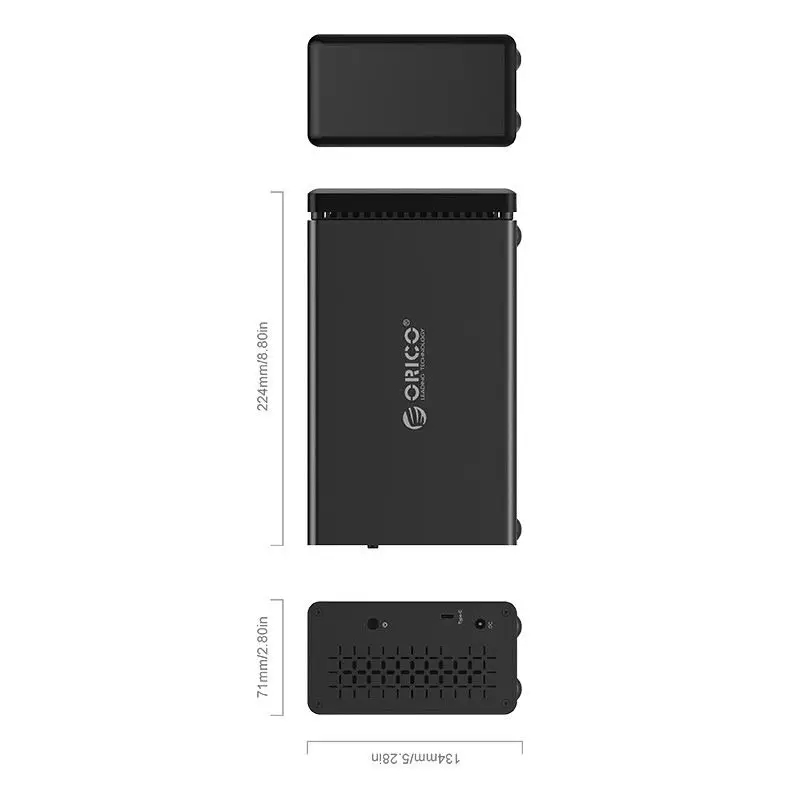 Горячая ams-ns200c3 2 отсека Hdd чехол type-C Ard диск внешний чехол для док-станции с поддержкой Raid 20 ТБ хранение Usb3.1 5 Гбит/с Uasp Hdd