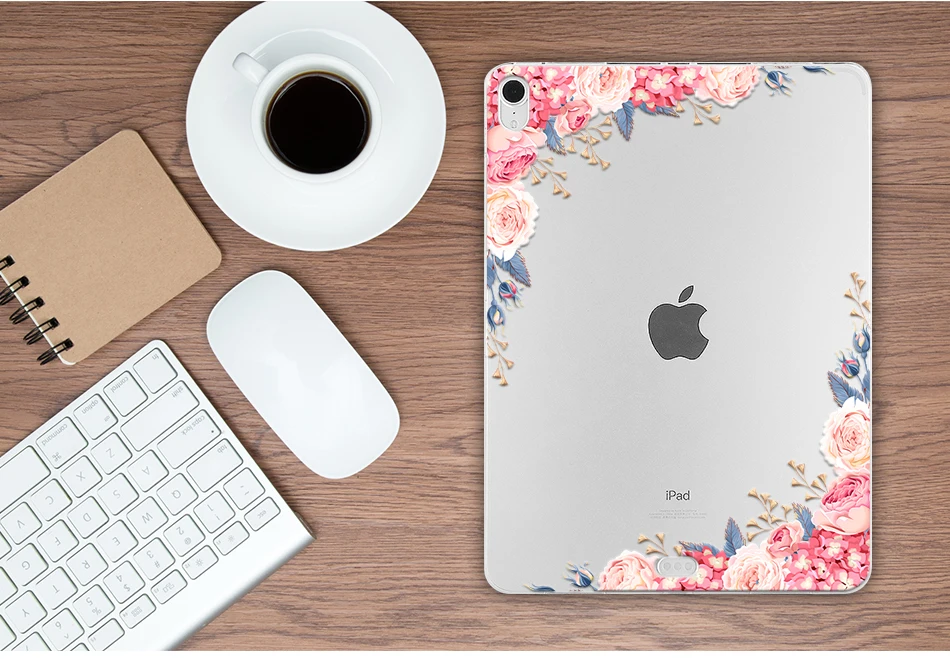 MTT Мягкий ТПУ чехол для iPad Pro 12,9 дюйма выпуск A1876 A2014 A1895 A003 цветочный принт задняя крышка защитный чехол для планшета