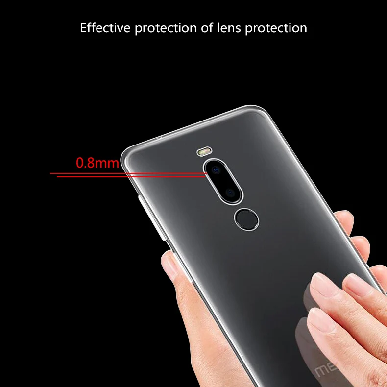 Чистый мягкий чехол для MEIZU Note 8 прозрачный кремний TPU прикрепляющийся к чехол для MEIZU X8 для MEIZU V8 PRO тонкий все включено