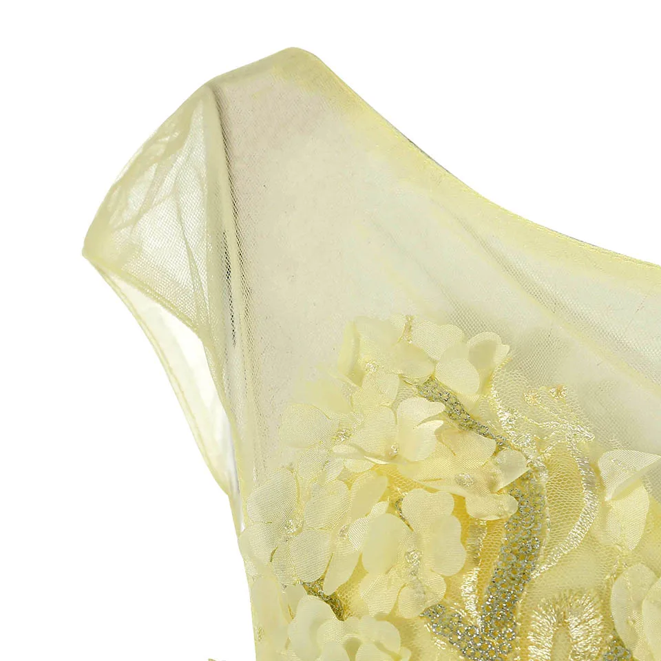 Платье голубого цвета с аппликацией длинное вечернее платье без рукавов