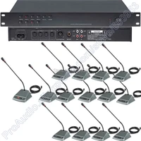 pro 50 table wired digital conference microphone system 1 chairman 49 delegate mic for big meeting room 350m 50