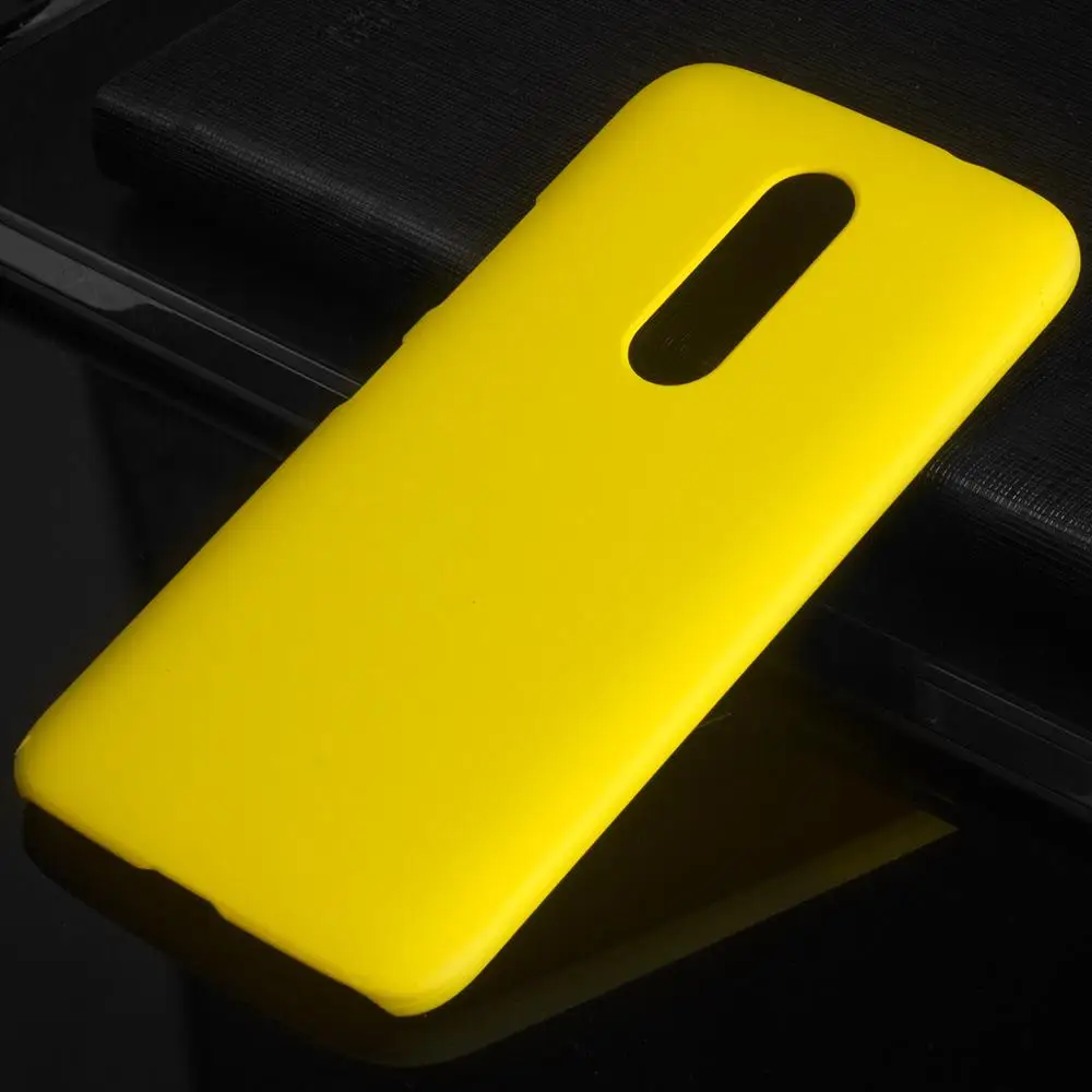 Yellow Матовая Пластик Coque 5.5For Moto M Чехол для Motorola Moto M Xt1662 телефона чехол-лента на заднюю панель - Цвет: Yellow