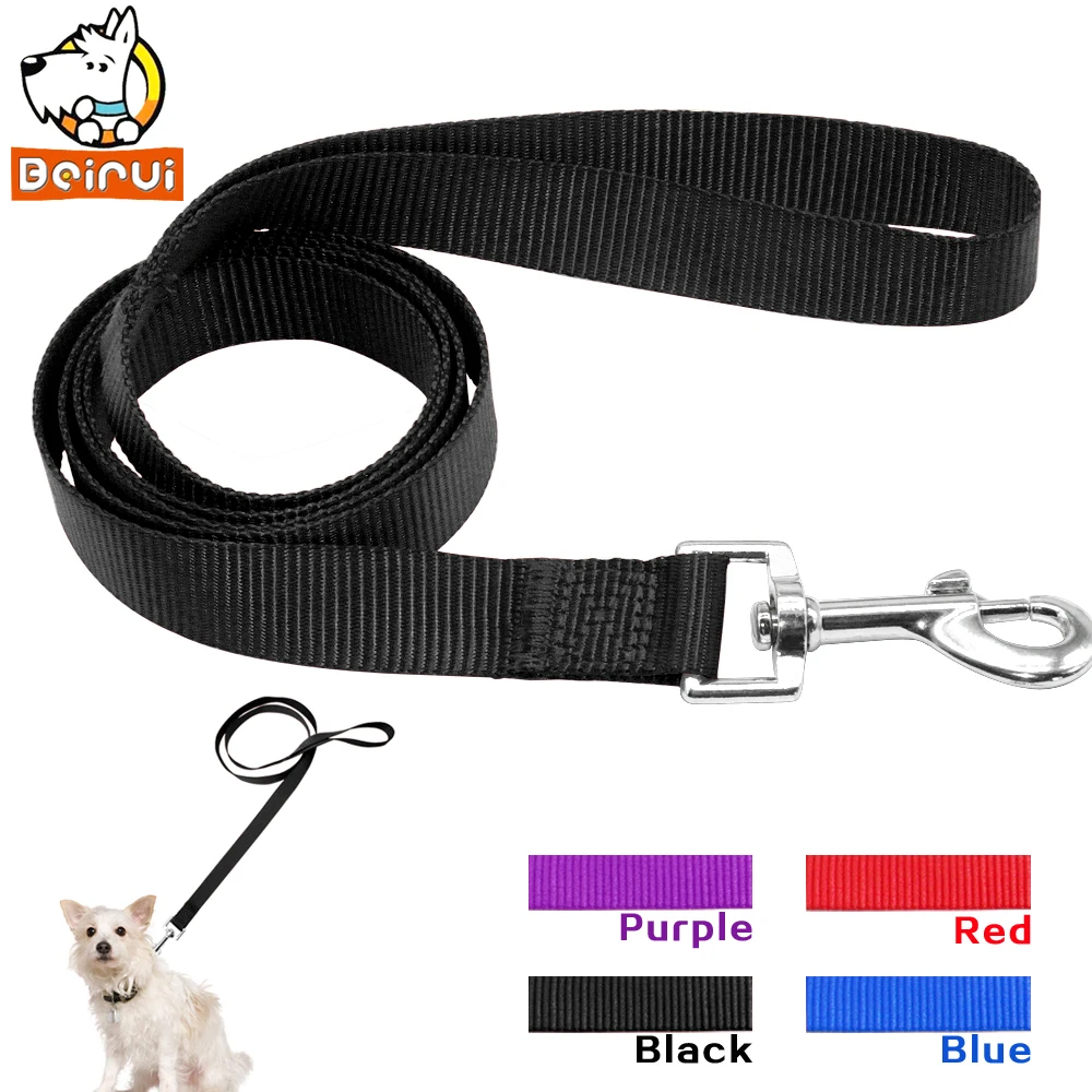 

48" Durable Nylon Dog Pet Long Leash Lead For Daily Walking 3 Colors 3 Size For Puppy Small Dogs