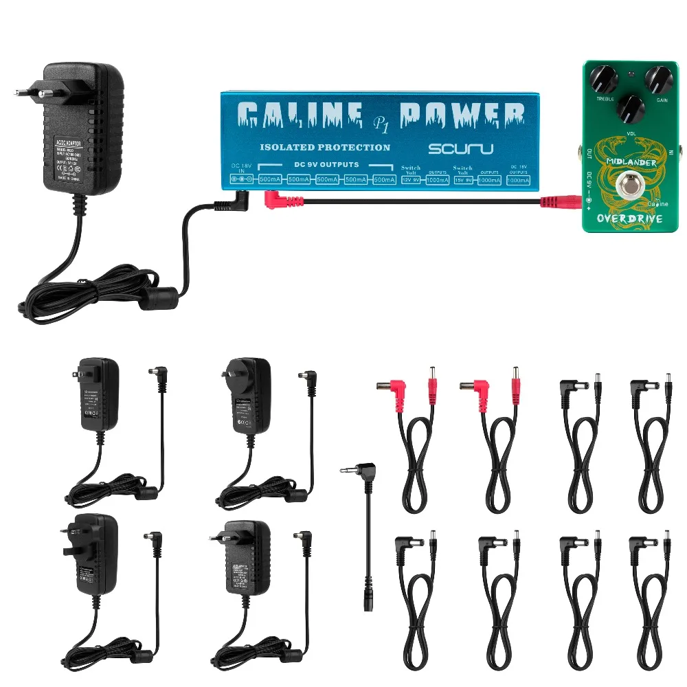 Caline P1 гитарный эффект педали адаптер 8 изолированный 18V 2A 36W Inpute напряжение