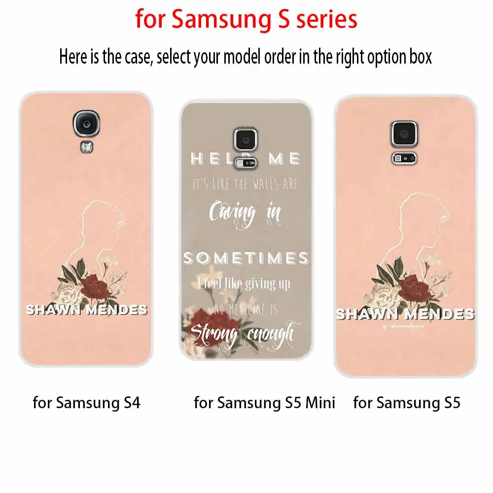 Милый чехол с узором shawn mendes для Samsung Galaxy S8 S9 S10 S20 S21 Plus Uitra Lite Ultra Cover S10E S7 Edge