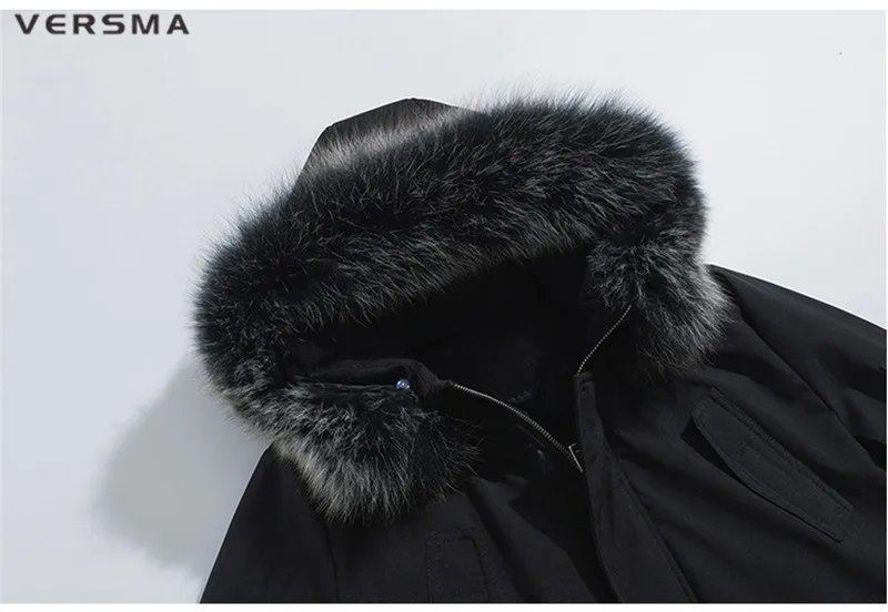 VERSMA, японский Harajuku, большие размеры, Длинные Молодежные зимние куртки, пальто, парки для мужчин, в стиле хип-хоп, с лентами, в стиле пэчворк, с меховым воротником, Мужская парка