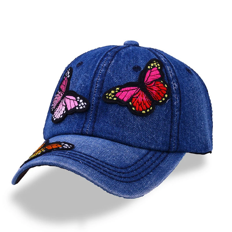 Цветок хлопка бабочка Для женщин Бейсбол Кепки для молодежи Casquette фирменные
