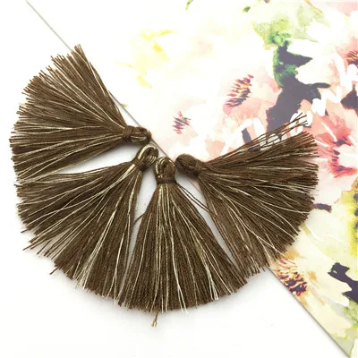 Aliexpress Высокое качество L25/3 см/золото шелковых кисточек/серьги аксессуары/кисточкой/ювелирные изделия аксессуары/ювелирных изделий diy ювелирных изделий/50 шт./пакет - Цвет: L2510