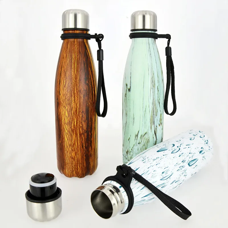 

500ML Vacuum Insulated Thermos Water Bottles Stainless Steel Cola Drinking GYM Sports Bottle Kettle For Water BPA Free