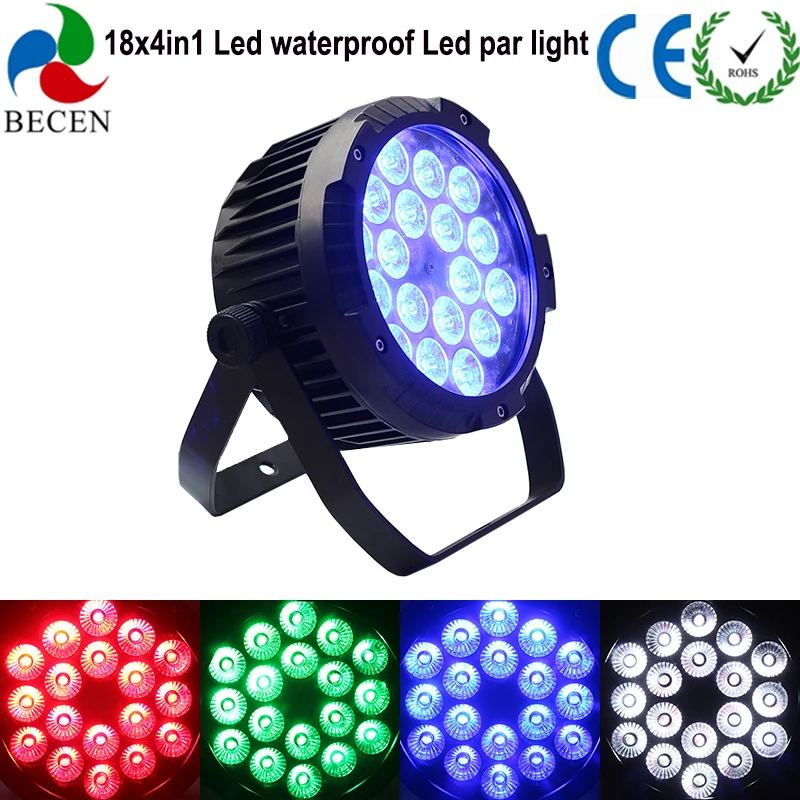 Светодиодный сценический светильник 18X10 Вт RGBW 4в1 светодиодный Par Can Light
