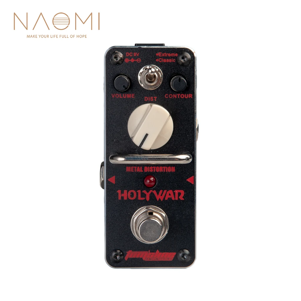 NAOMI AROMA AHOR-3 педаль для гитары HOLY WAR настоящий байпас металлические искажения мини