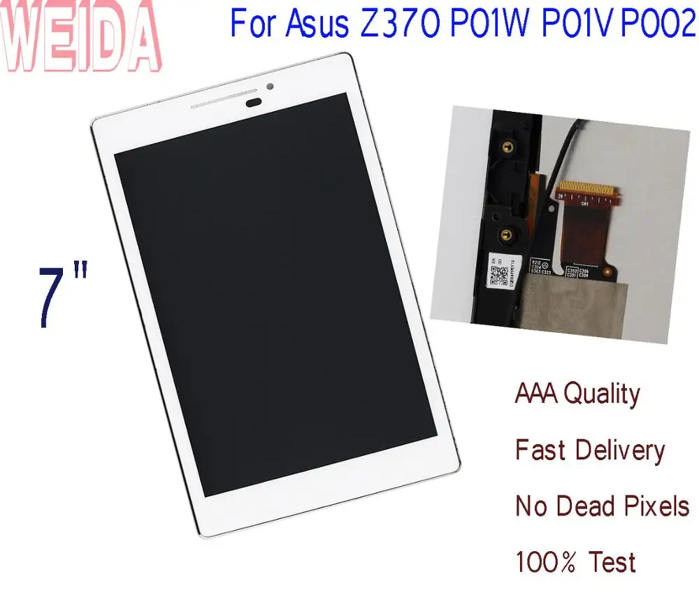 

Оригинальный 7-дюймовый ЖК-дисплей для Asus ZenPad 7,0 Z370 zcg 370z370kl, ЖК-дисплей, стеклянная панель, запасные части