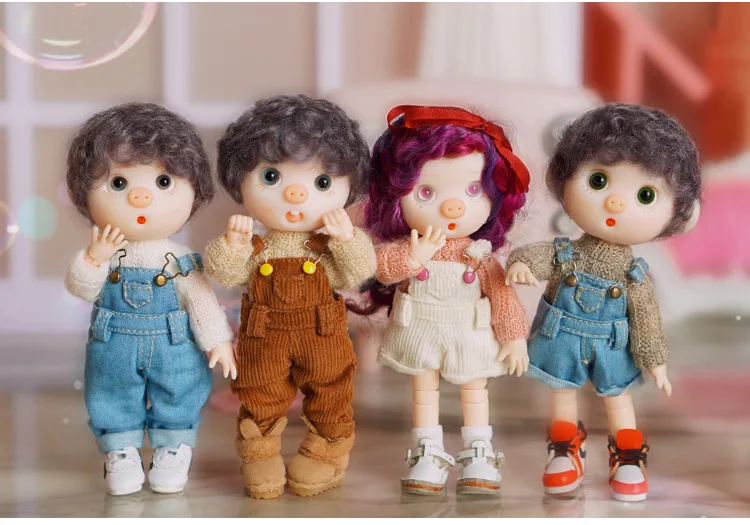 Горячая Распродажа 1/12 bjd кукла Красочный Длинный свитер одежда подходит для ob11 кукла платье аксессуары кукла костюм одежда