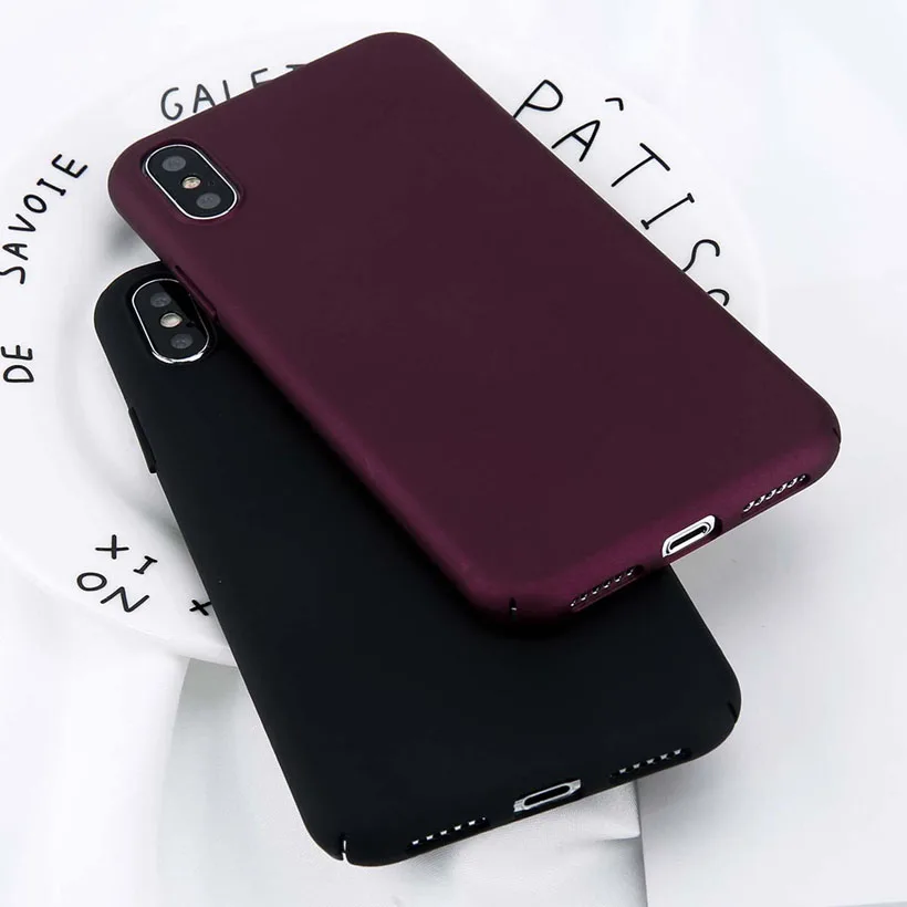 Модный Роскошный ультра тонкий чехол для чехла iphone 5S 5 6 6S Plus красочный матовый