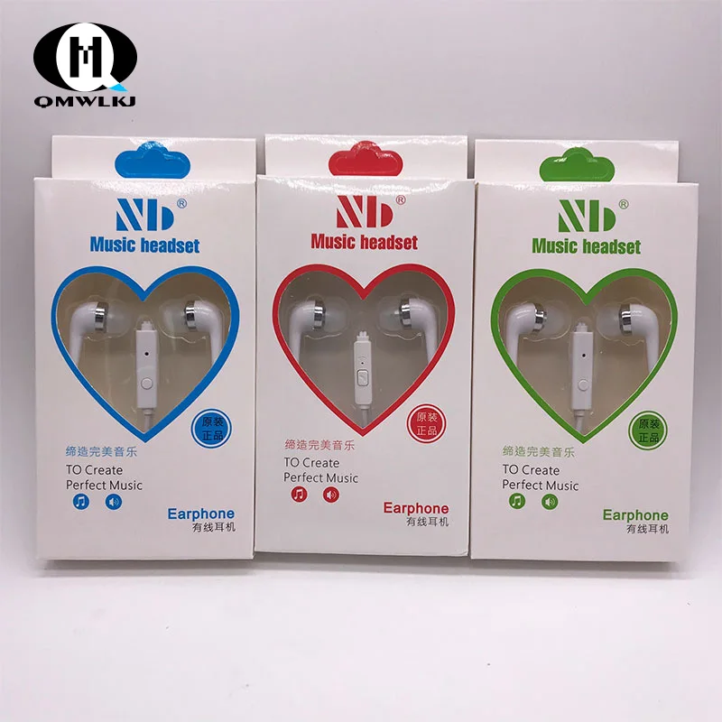 Wired Earbuds headset 3.5mm In Ear Earphone Earpiece With Mic Stereo Headset 3 Color For Samsung Xiaomi Phone Computer | Электроника