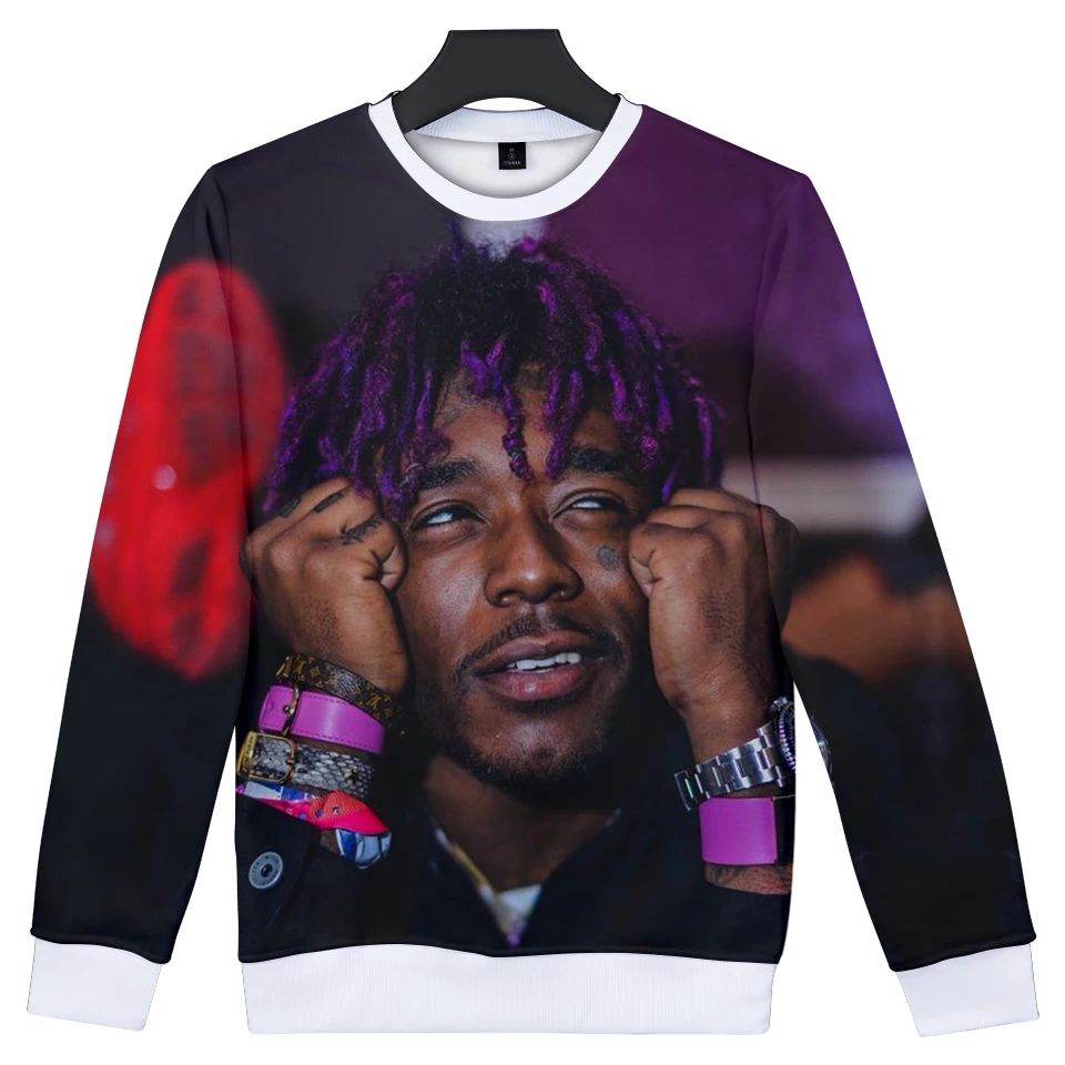 Свитшот LIL UZI VERT с длинным рукавом без капюшона для мужчин и женщин модная одежда