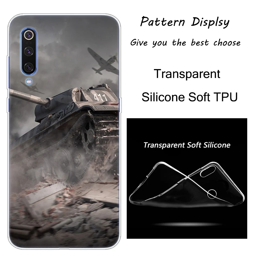 Горячая world of tanks силиконовый чехол для Xiaomi Pocophone F1 9T 9 9SE 8 A2 Lite A1 A2 Mix3 Redmi K20 7A Note 4 4X5 6 7 Pro S2 крышка
