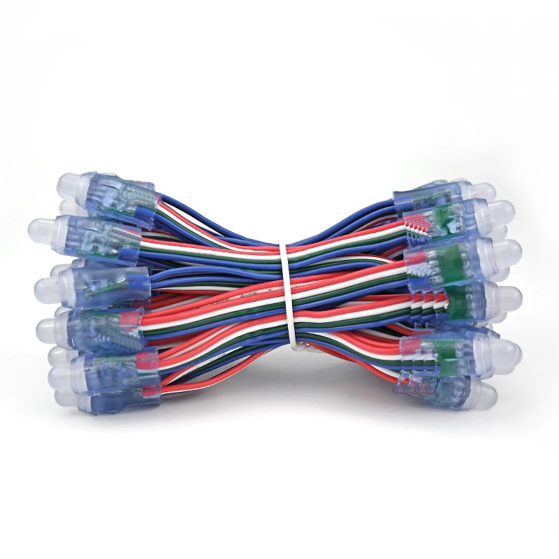 50 шт./лот 5 в WS2811 RGB IC светодиодный пиксельный модуль 12 мм цифровая полноцветная