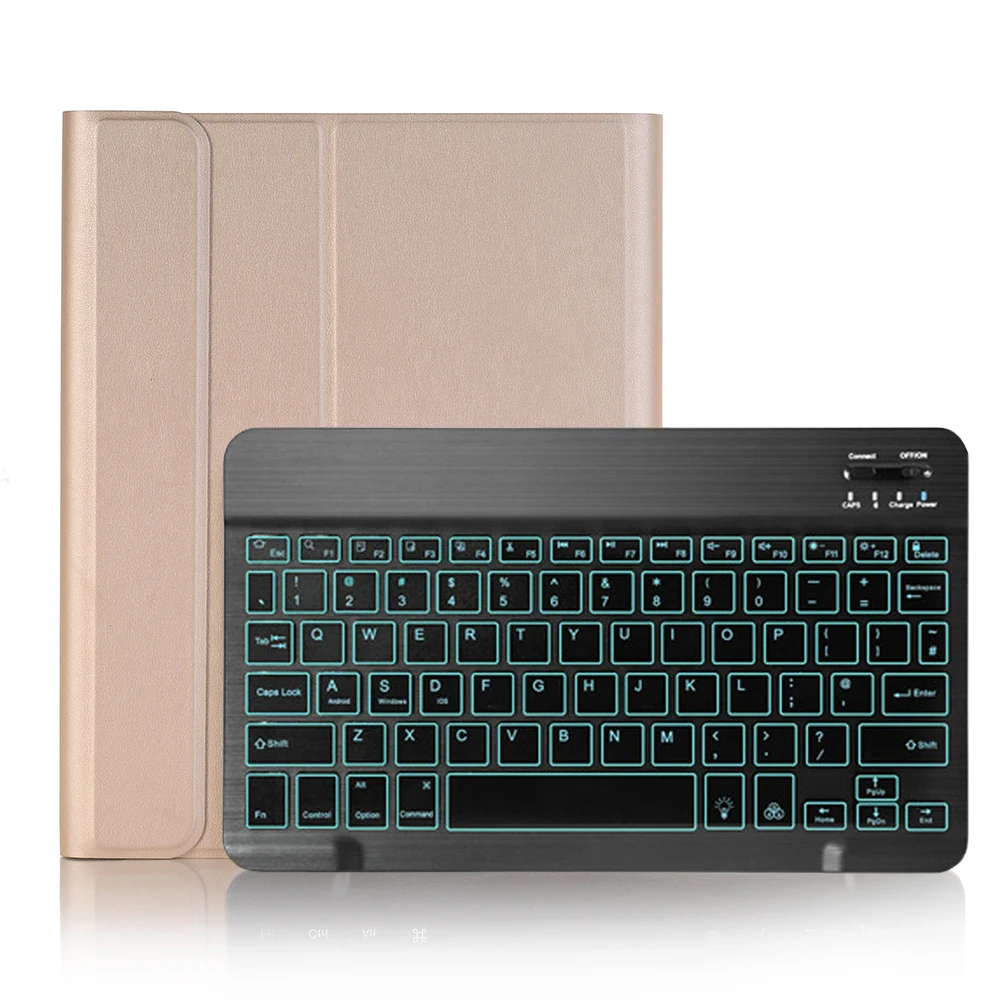 Bluetooth-клавиатура с подсветкой Чехол для iPad 9,7 чехол с карандашом для iPad Air 1 2 5th 6th Generation Pro 9,7 чехол