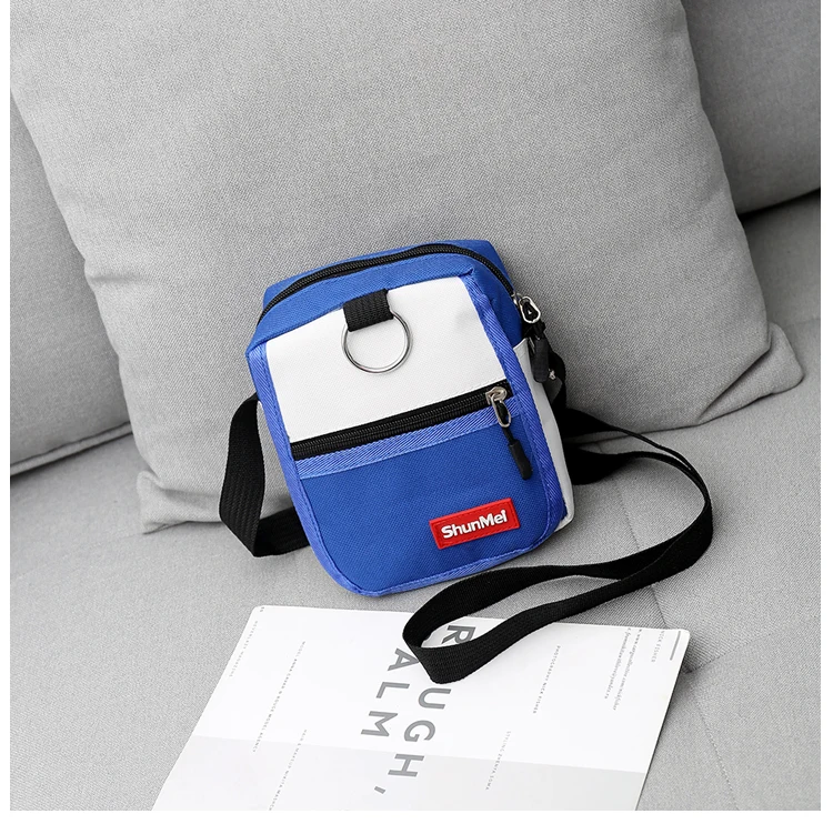 Женская Холщовая Сумка в гонконгском стиле маленькая сумка контрастных цветов