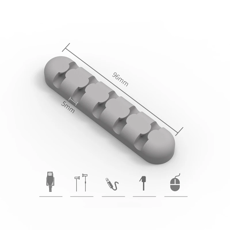Suntaiho USB Кабельный органайзер, силиконовый держатель для сматывания кабеля, держатель для организации рабочего стола, устройство для хранения проводов, органайзер для наушников
