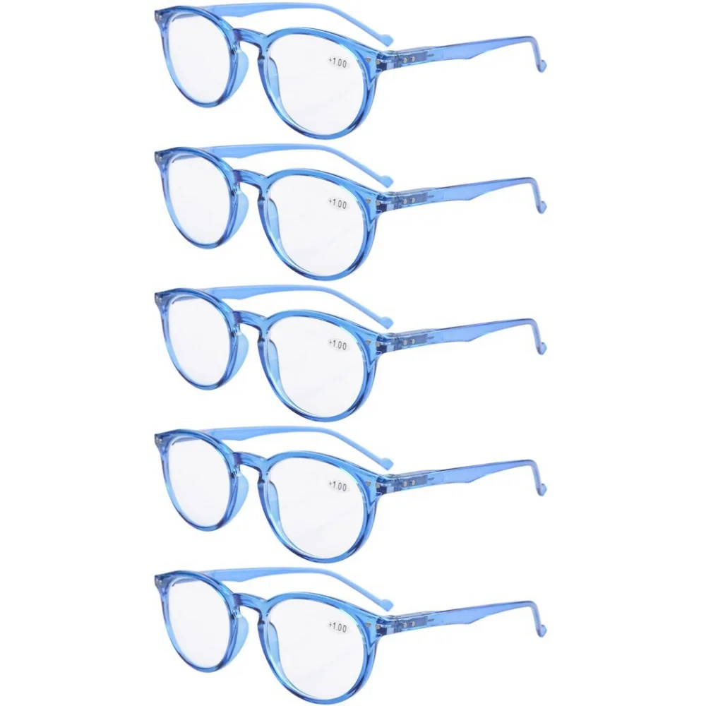 R071 Eyekepper 5 Pack овальные круглые пружинные петли очки для чтения включает в себя