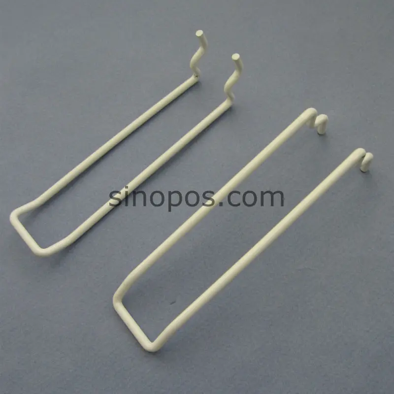 Белый стальной Универсальный Крючок для клейкой доски 10 см двойная петля