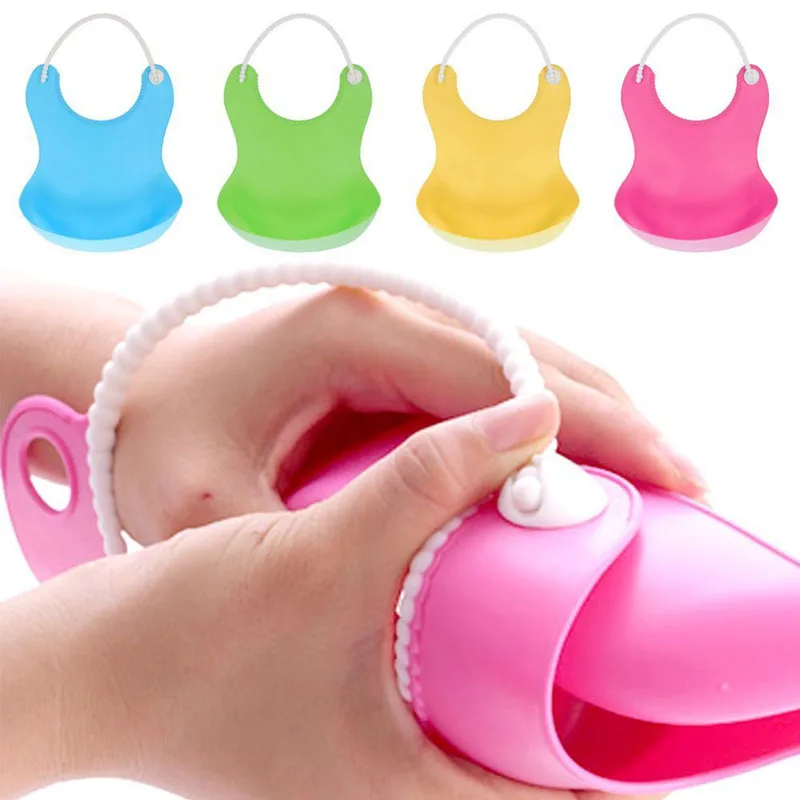 Emmababy моющийся силиконовый для кормления детей грудного возраста, детские теплые гольфы, нагрудник с веселыми мордочками Водонепроницаемый