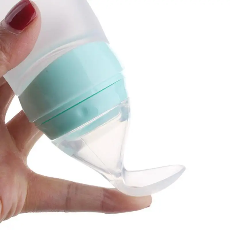 Ложка силиконовая для кормления младенцев приспособление дрессировки риса