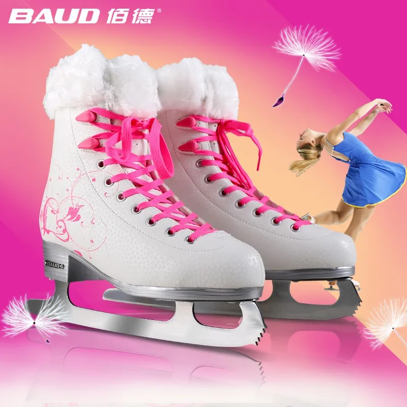 Japy Skate ледяные коньки обувь для трюков для взрослых и детей кожаные коньки для льда Профессиональный цветочный нож хоккейные ножи настоящие ледяные коньки
