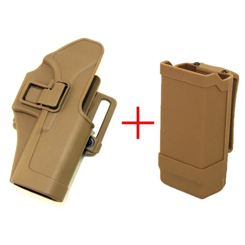 pouch set 3 Тактический CQC компактная зарисовка правосторонний пистолет кобура с двумя точками винтовки слинг для Глок 17 18 19 23 32 - Цвет: pouch set 3