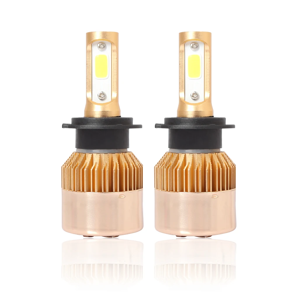 Aslent 3 стороннее освещение H7 светодиодный H4 HB3 9005 HB4 9006 72W фары для 8000LM 6500 к