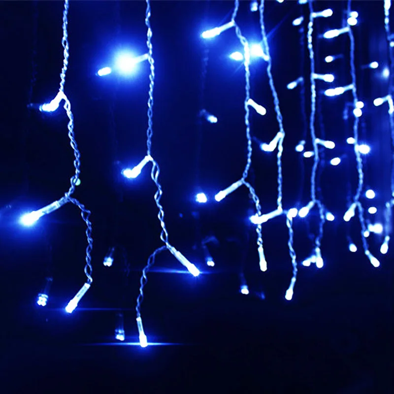 Wholesale 96LED 4M christmas icicle lights led 110V Garden Lamps New Year Wedding Party Decorations christmas tree lights string