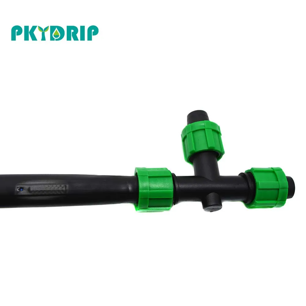Pkydrip 1 шт. Dn17 запирающий тройник для фитинги газон теплицы сельского хозяйства полив капельного орошения системы