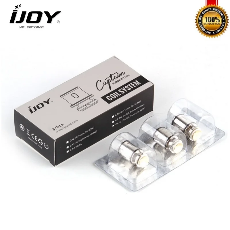 Атомайзер IJOY Captain Mini 6 шт./лот катушка 0 5ом и 3ом для атомайзера Sub ohm вейп бак